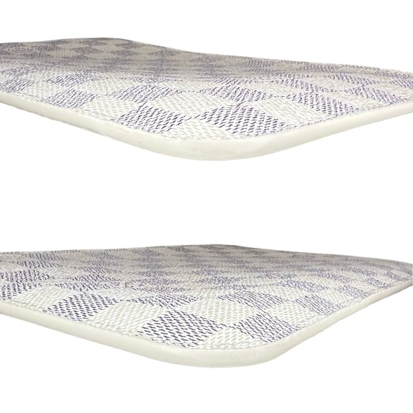 Louis Vuitton Damier Azur Neverfull MM Pouch, Rose Ballerine Pink Interior, COA - Picture 12 of 15